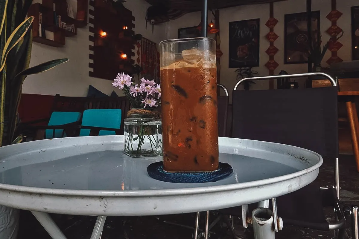 Instagrammable Cafes in Hoi An, Vietnam Milk coffee at Olivier Coffee in Hoi An, Vietnam