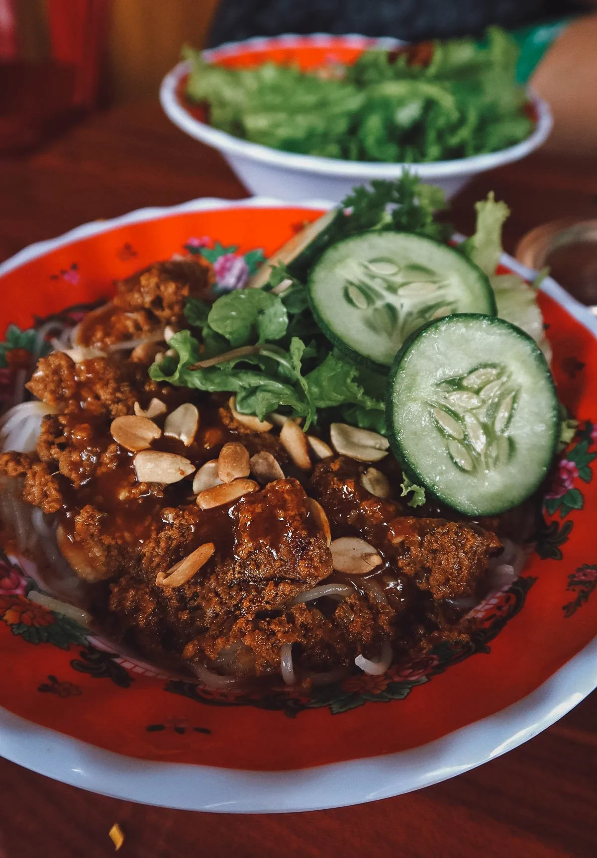 Bun thit nuong at Ba Dinh in Hoi An, Vietnam