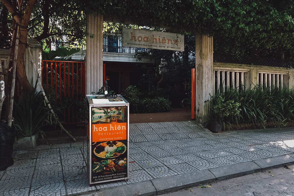 Hoa Hien restaurant in Hoi An, Vietnam