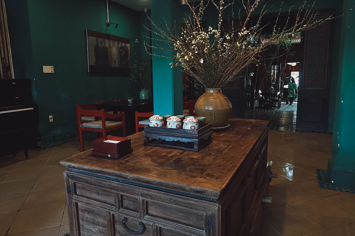 Hoa Hien restaurant interior in Hoi An, Vietnam