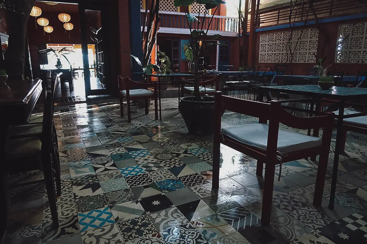 Hoa Hien restaurant interior in Hoi An, Vietnam