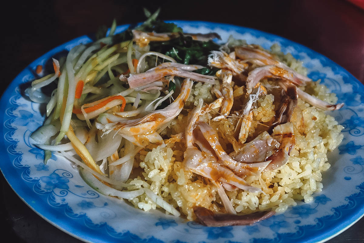 Com ga at Huong's Chicken Rice in Hoi An