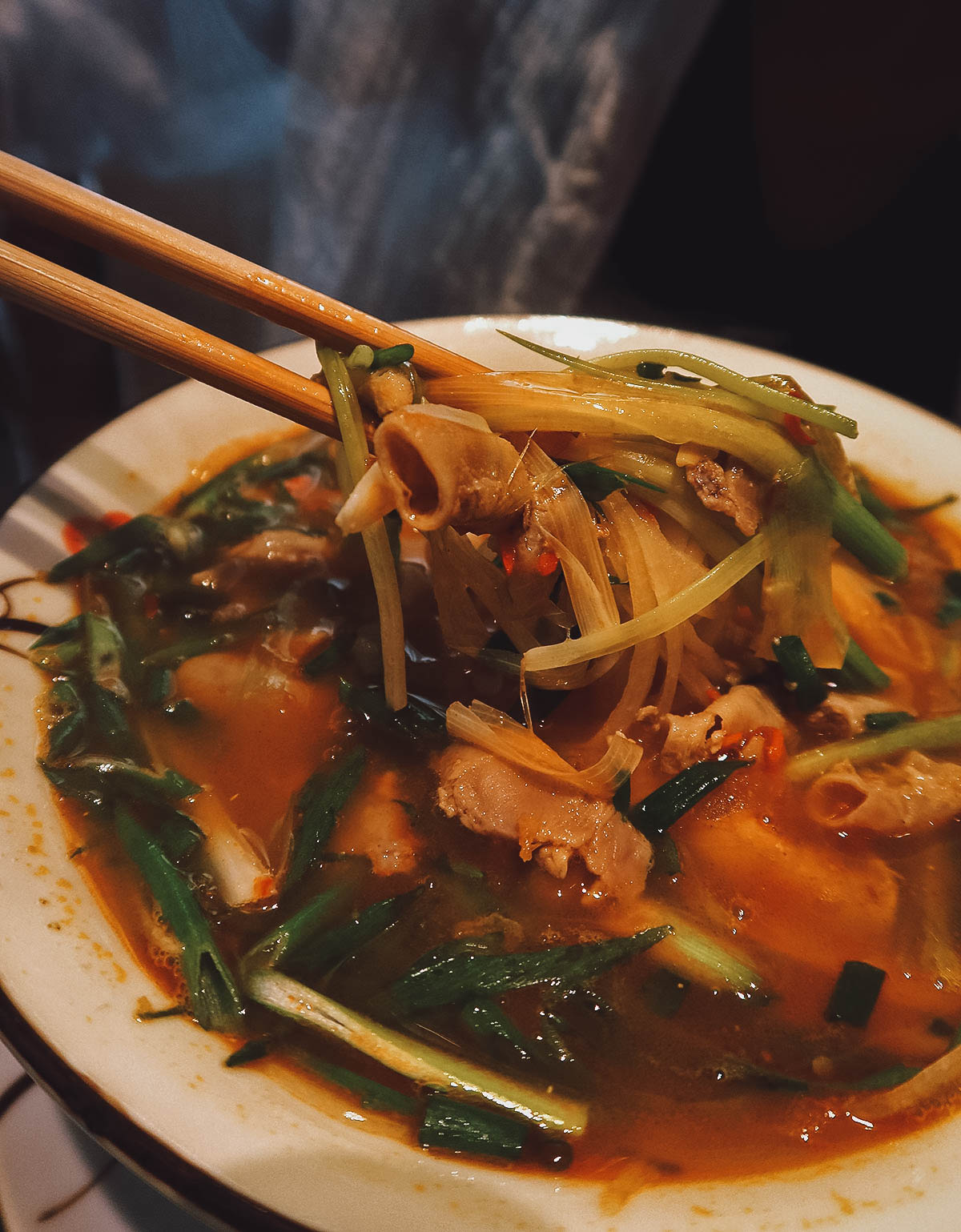 Pho at Pho May restaurant in Hoi An