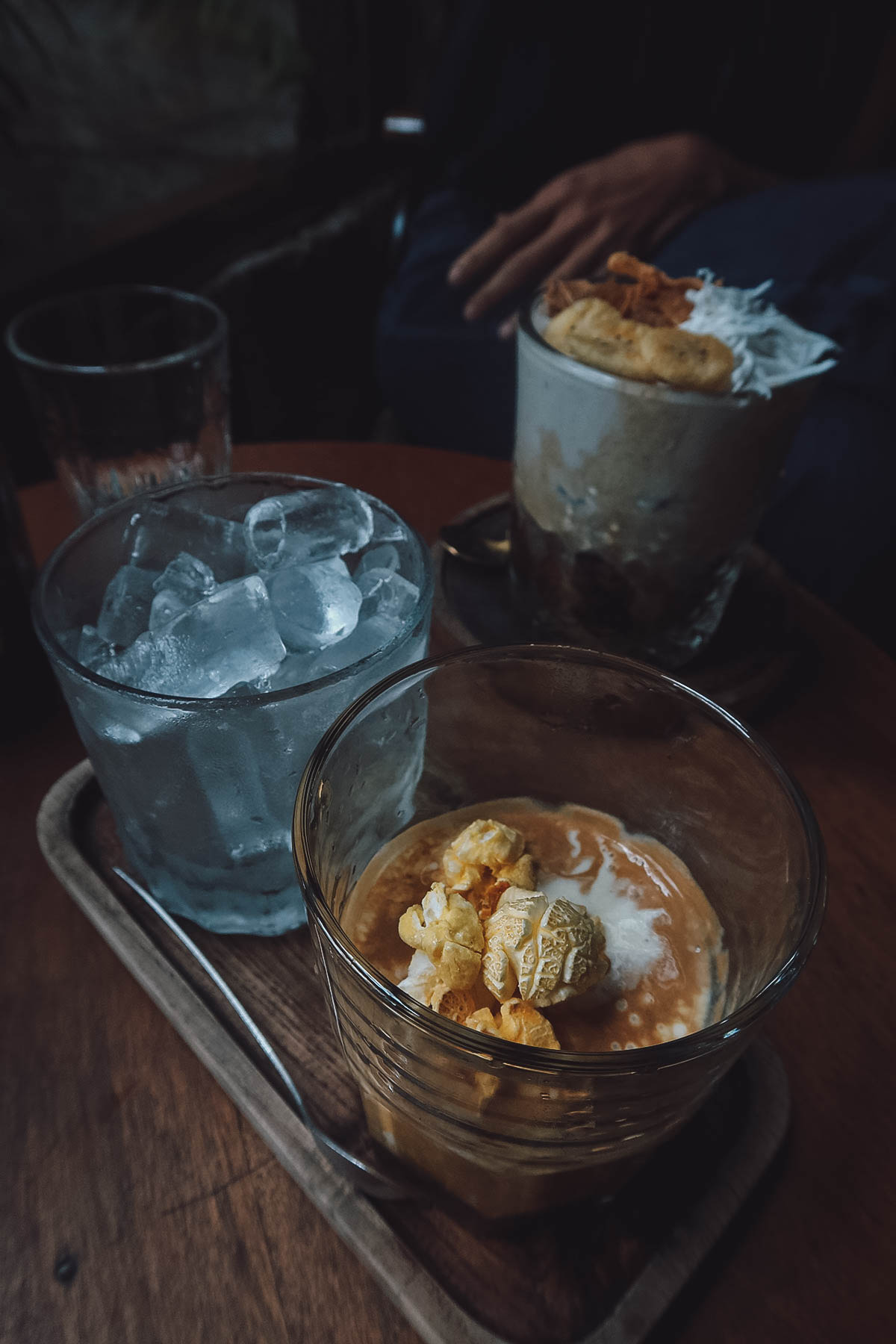 Corn coffee at tan cafe in Hue, Vietnam