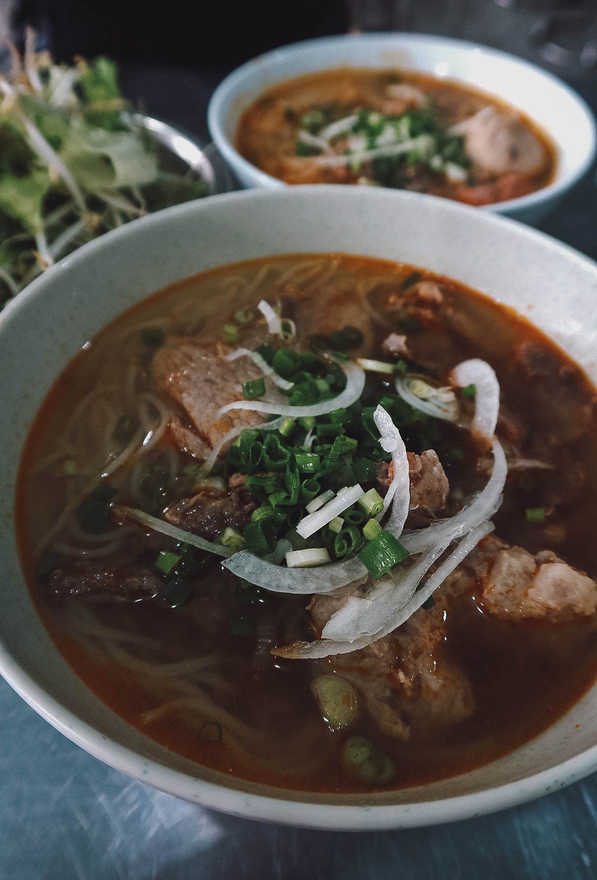 Bun bo at Ba Gai in Hue, Vietnam