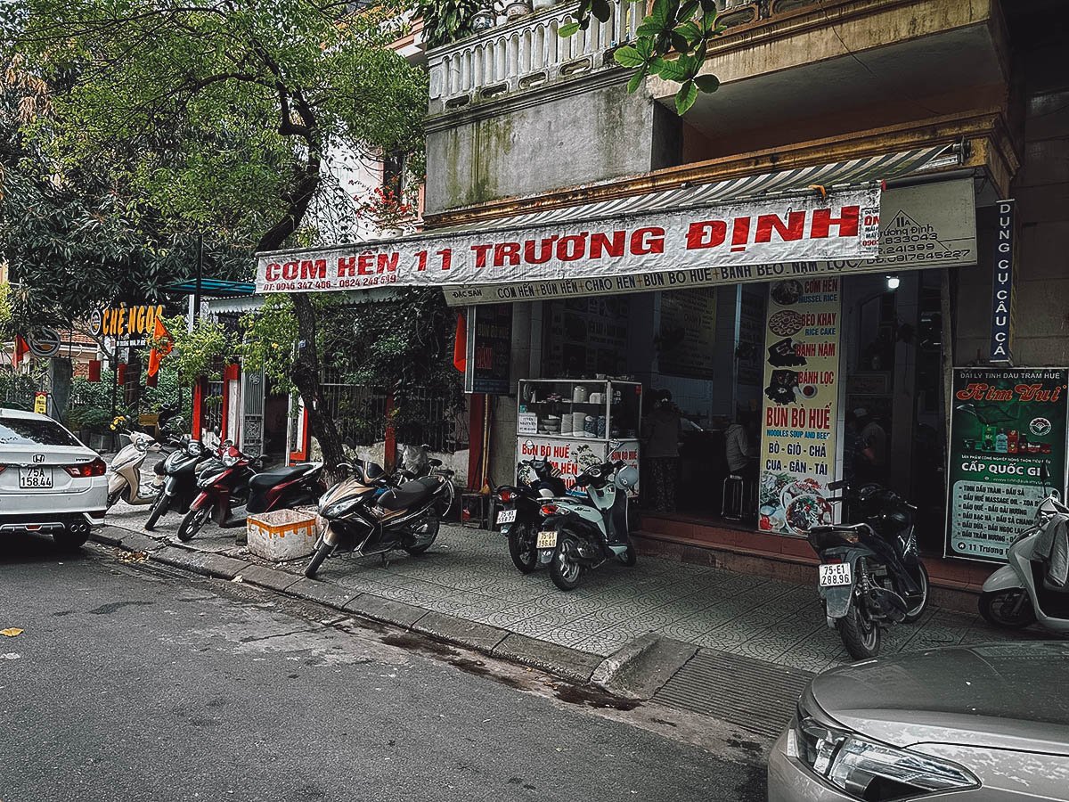 Quan Ba Hoa restaurant in Hue, Vietnam