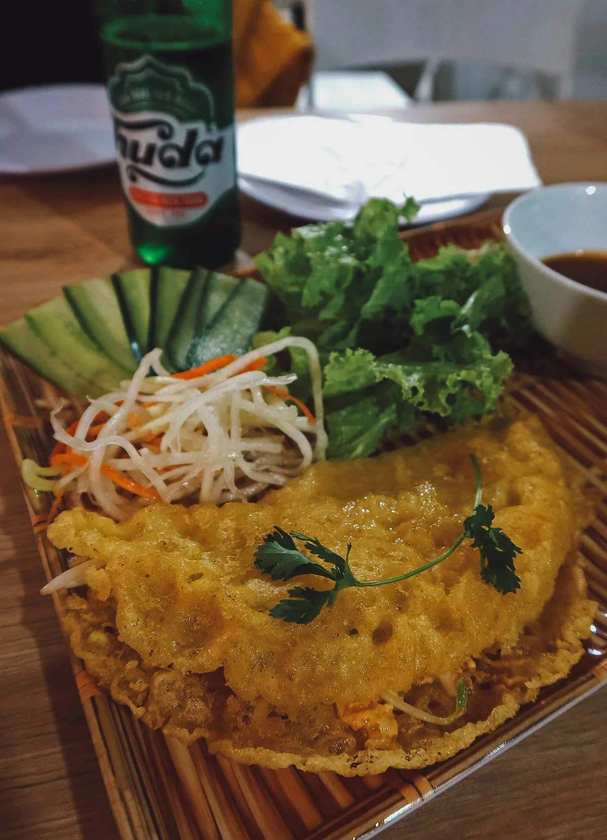 Banh khoai at Cozy restaurant in Hue, Vietnam