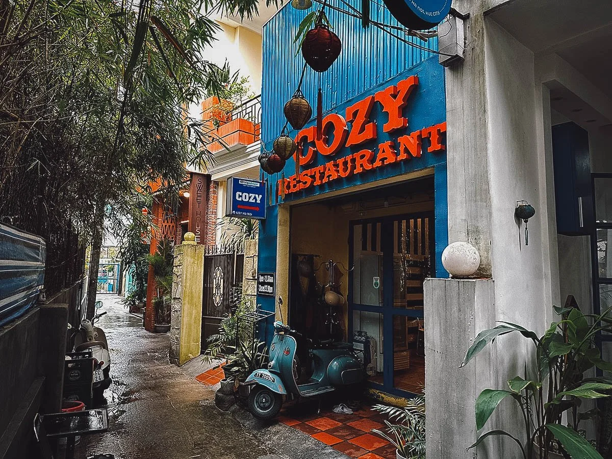 Cozy restaurant in Hue, Vietnam