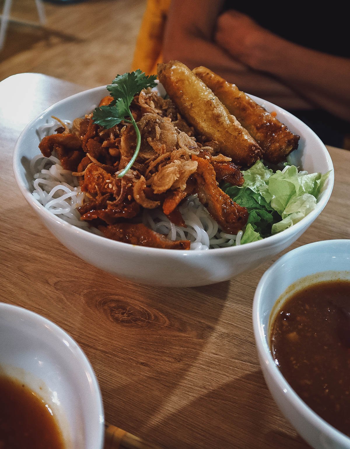 Bun thit nuong at Cozy restaurant in Hue, Vietnam