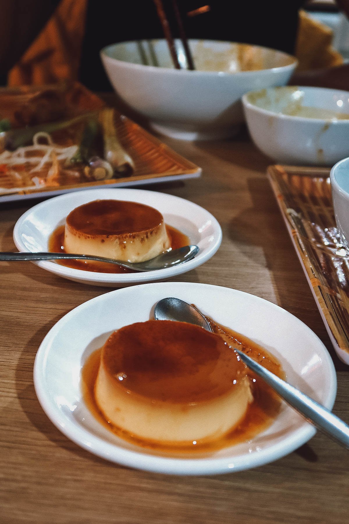 Banh flan at Cozy restaurant in Hue, Vietnam