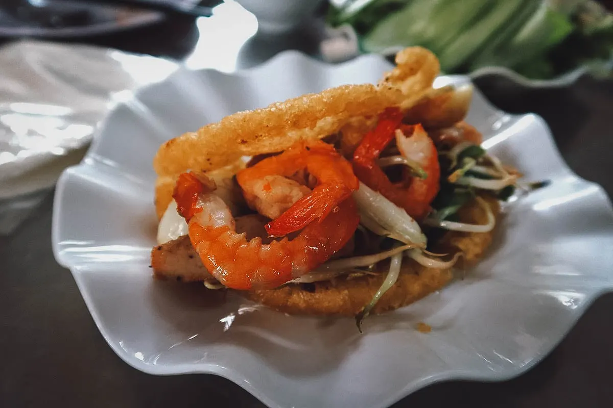 Banh khoai at Hue Xua restaurant in Hue, Vietnam