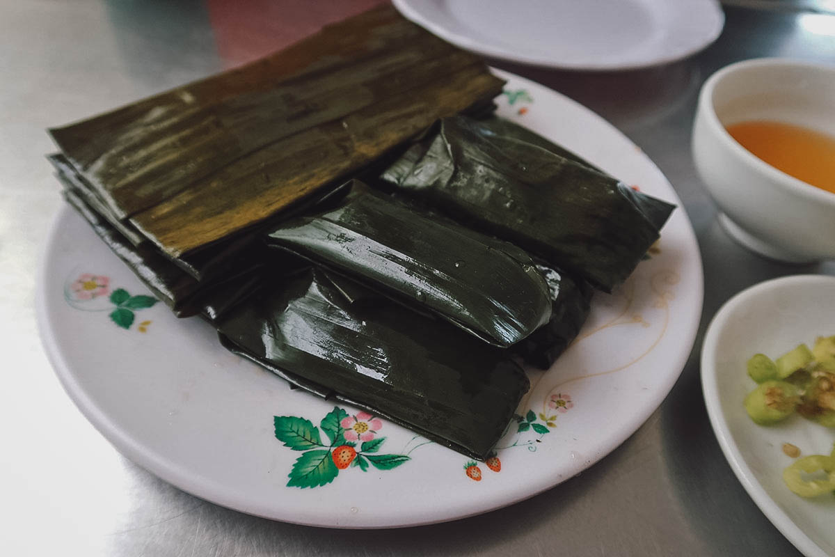 Banh hue at Ba Gai restaurant in Hue, Vietnam