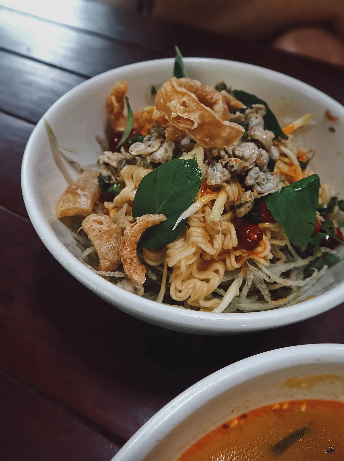 Mie hen at Tim Hue restaurant in Hue, Vietnam