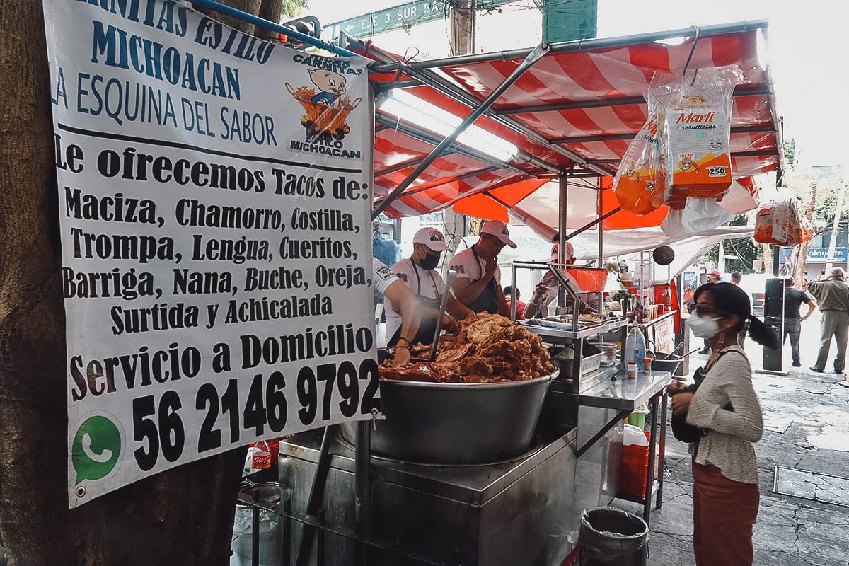 La Esquina del Sabor taco stand