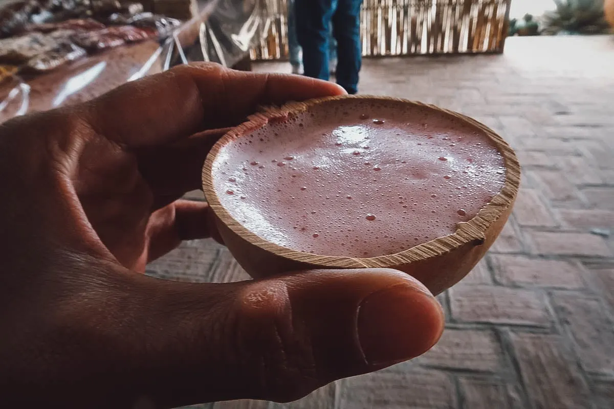 Pulque at Mal de Amor Mezcaleria in Oaxaca, Mexico