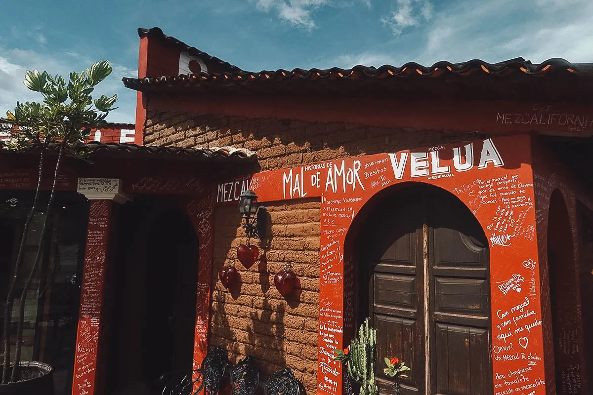 Mal de Amor Mezcaleria in Oaxaca, Mexico