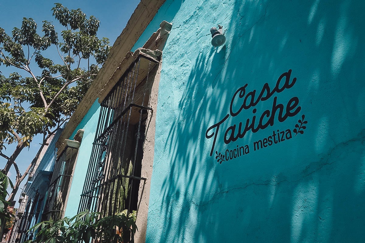 Casa Taviche restaurant in Oaxaca City