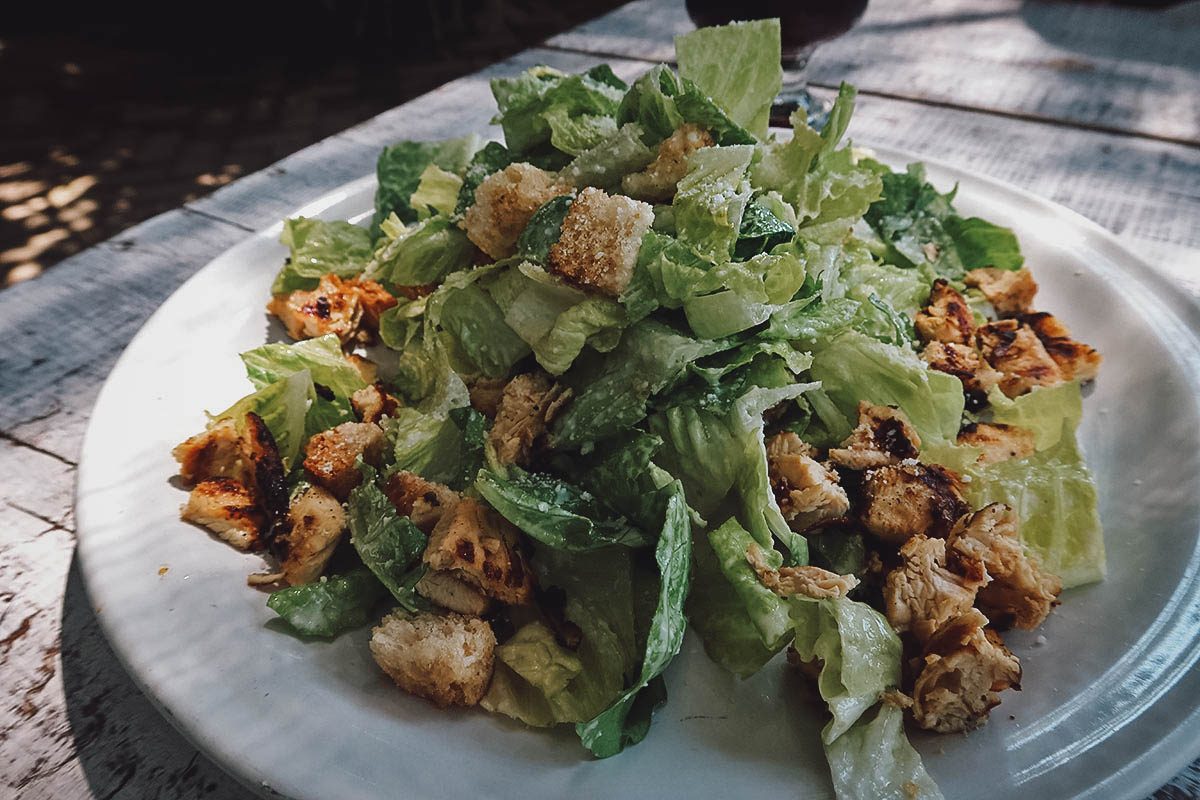 Ceasar salad at Fagioli restaurant in Oaxaca City