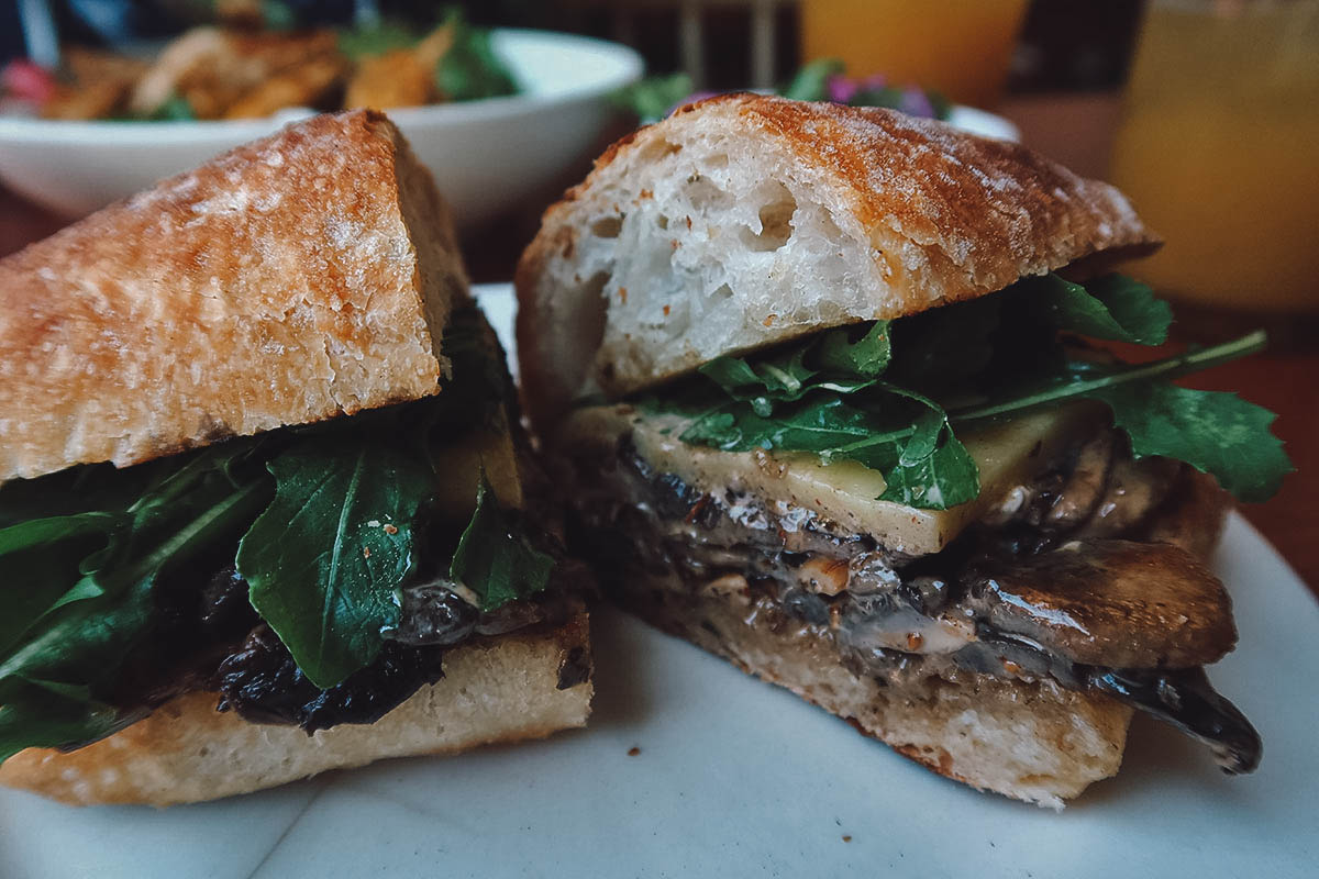 Sandwich at onnno loncheria in Oaxaca City