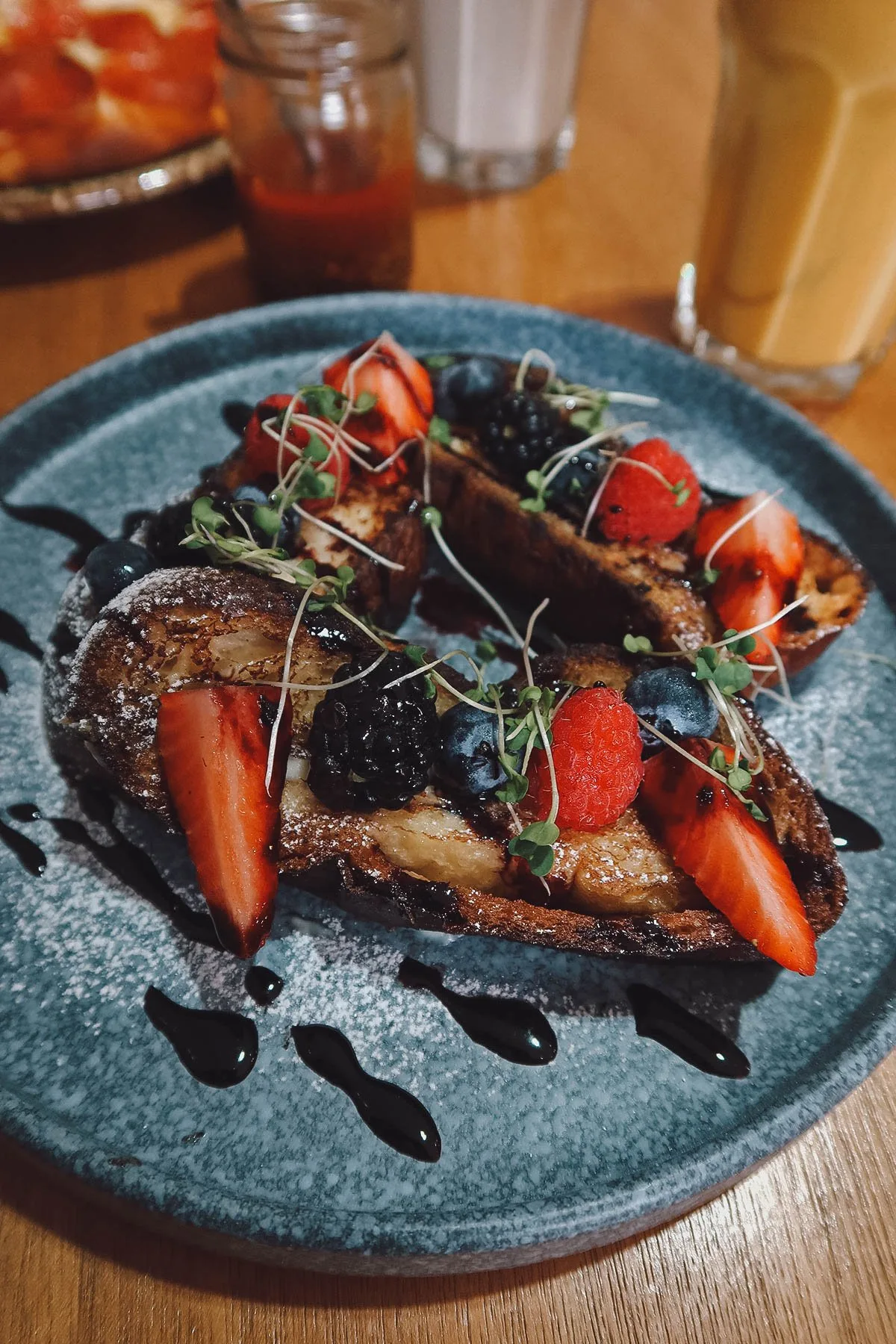 French toast at Pannela restaurant in Oaxaca City