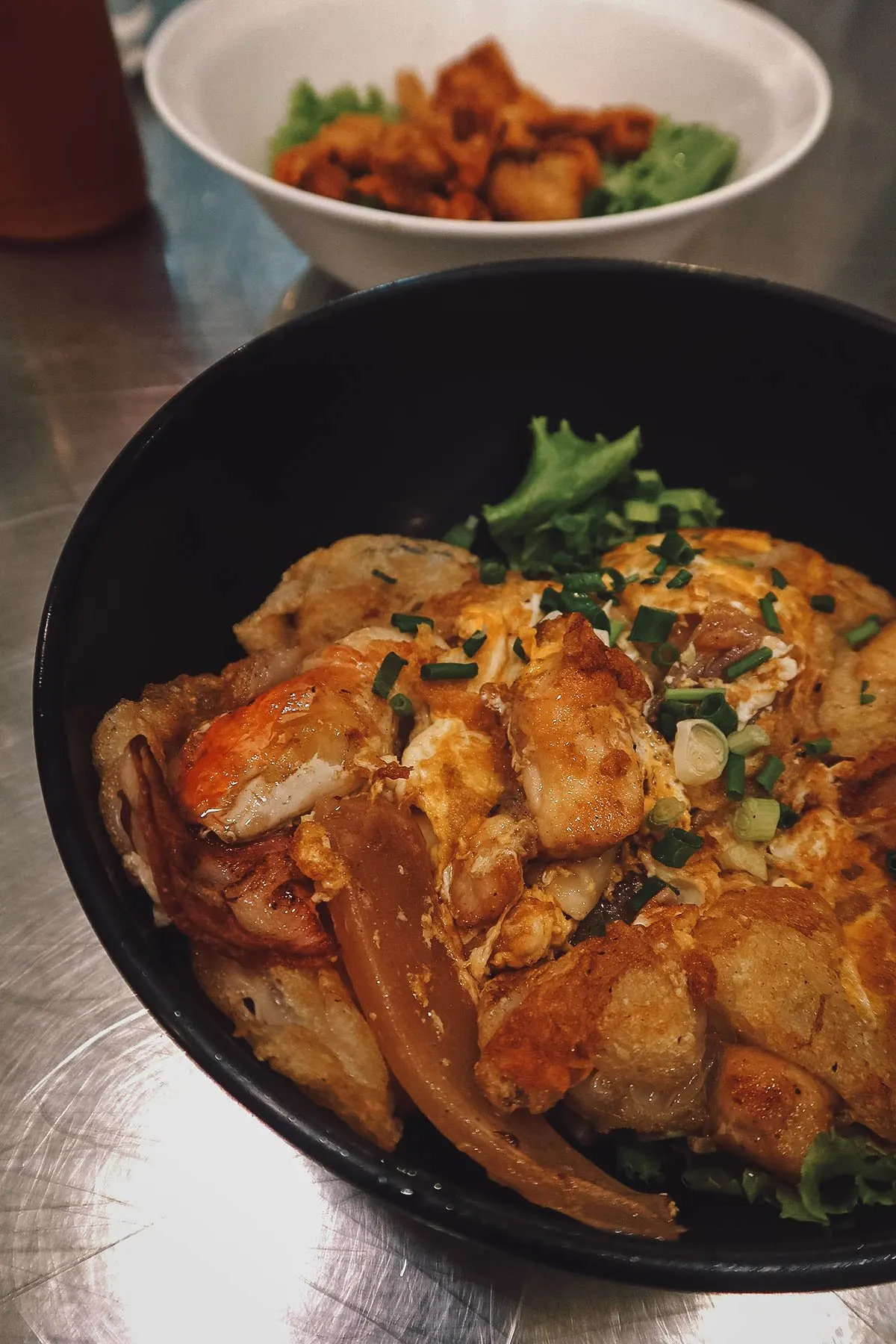 Fried noodles in Bangkok, Thailand