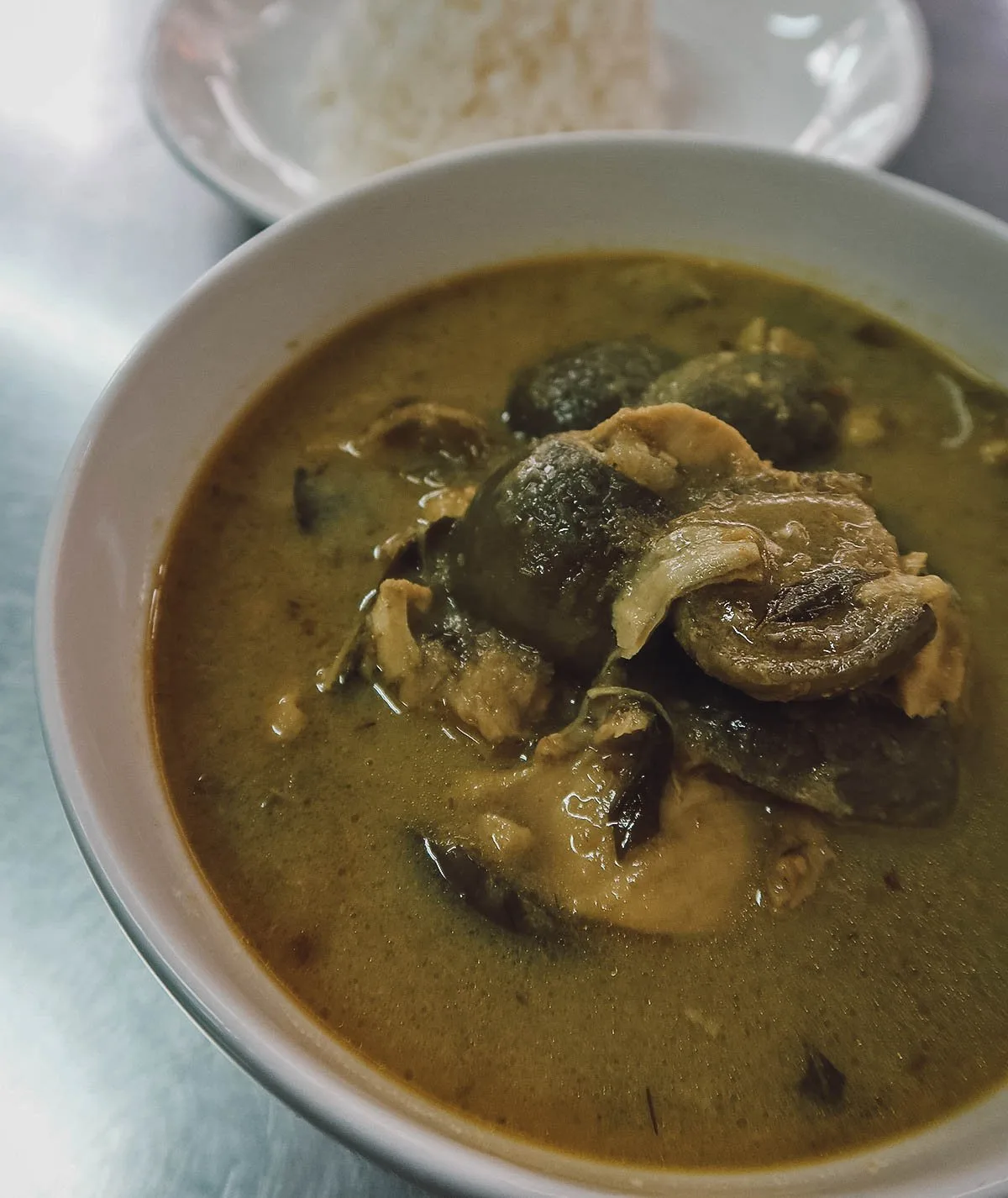 Green curry in Bangkok, Thailand