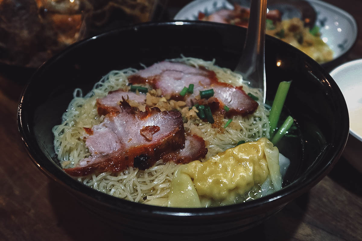 Wonton soup in Bangkok, Thailand