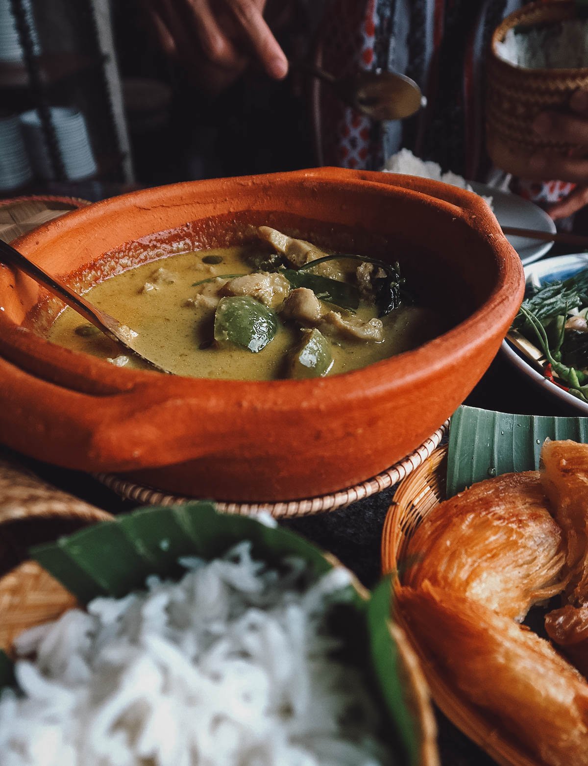 Thai green curry in Bangkok, Thailand