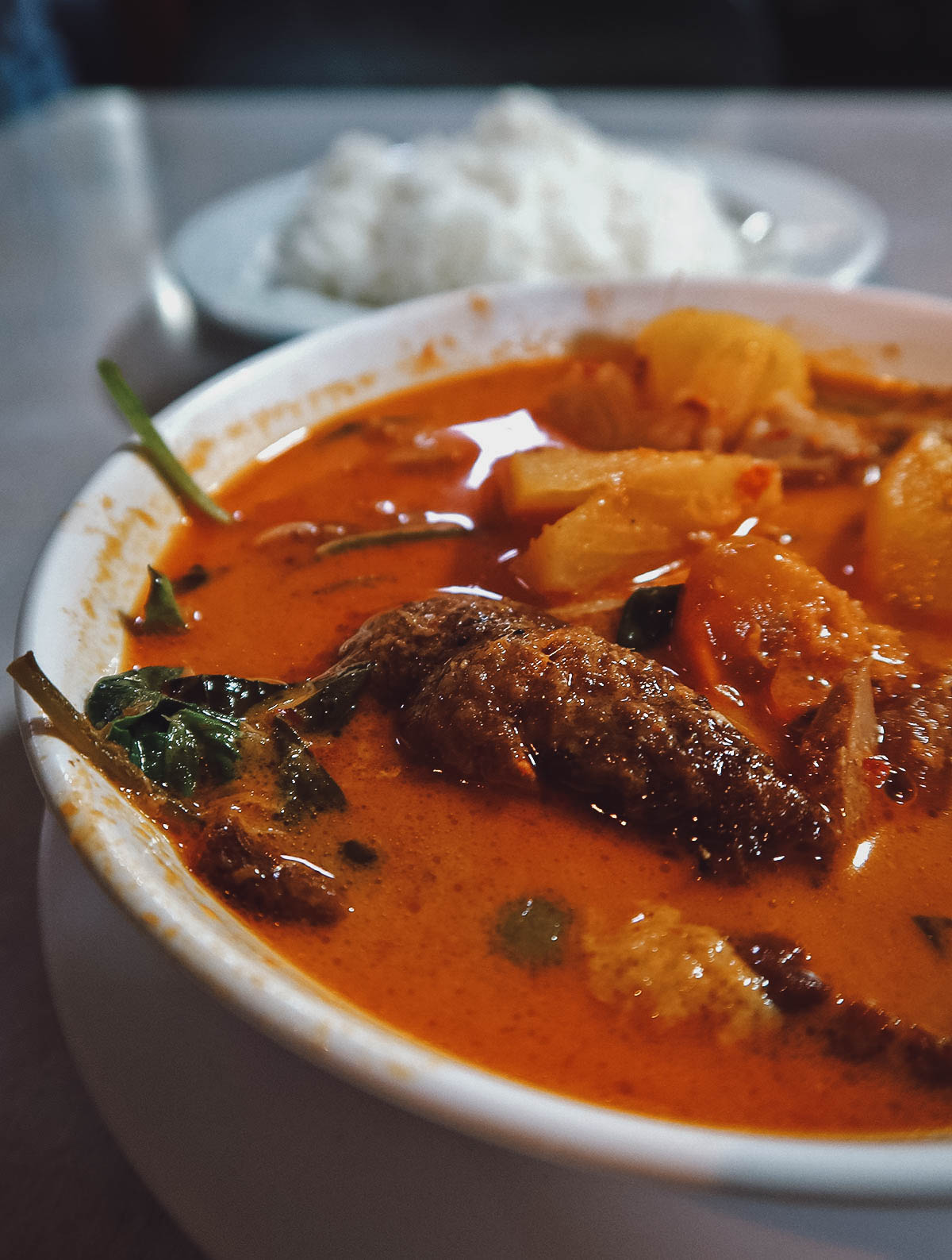 Red curry in Bangkok, Thailand