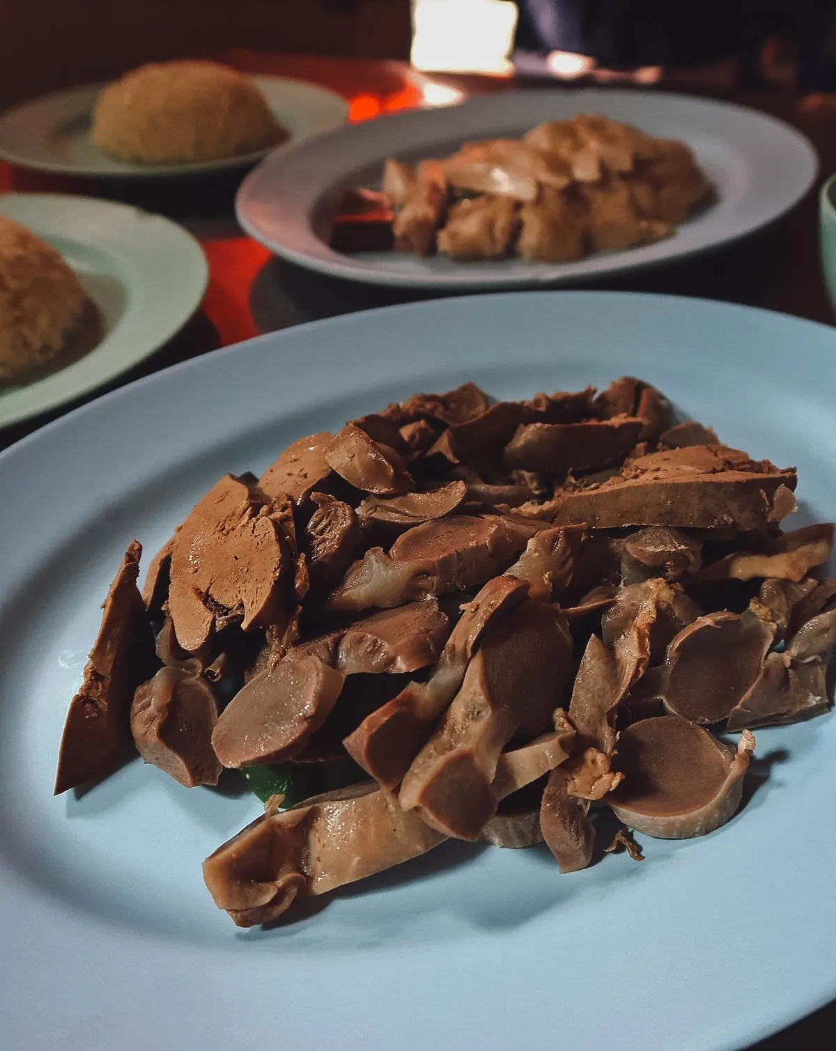 Chicken innards in Bangkok