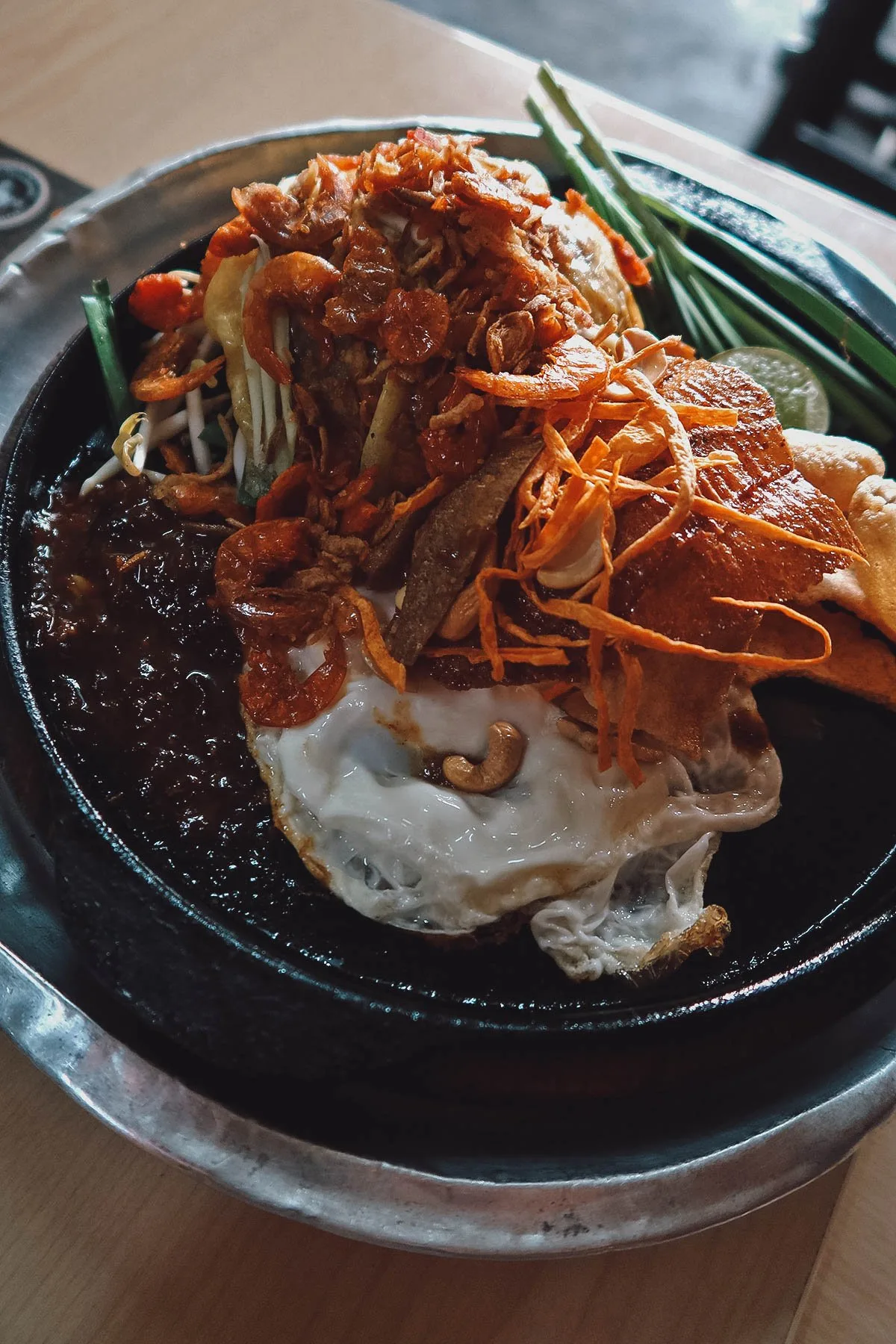 Thailand's national dish with snacks