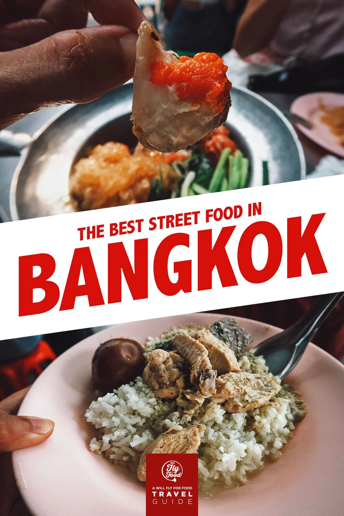 Street food dishes in Bangkok