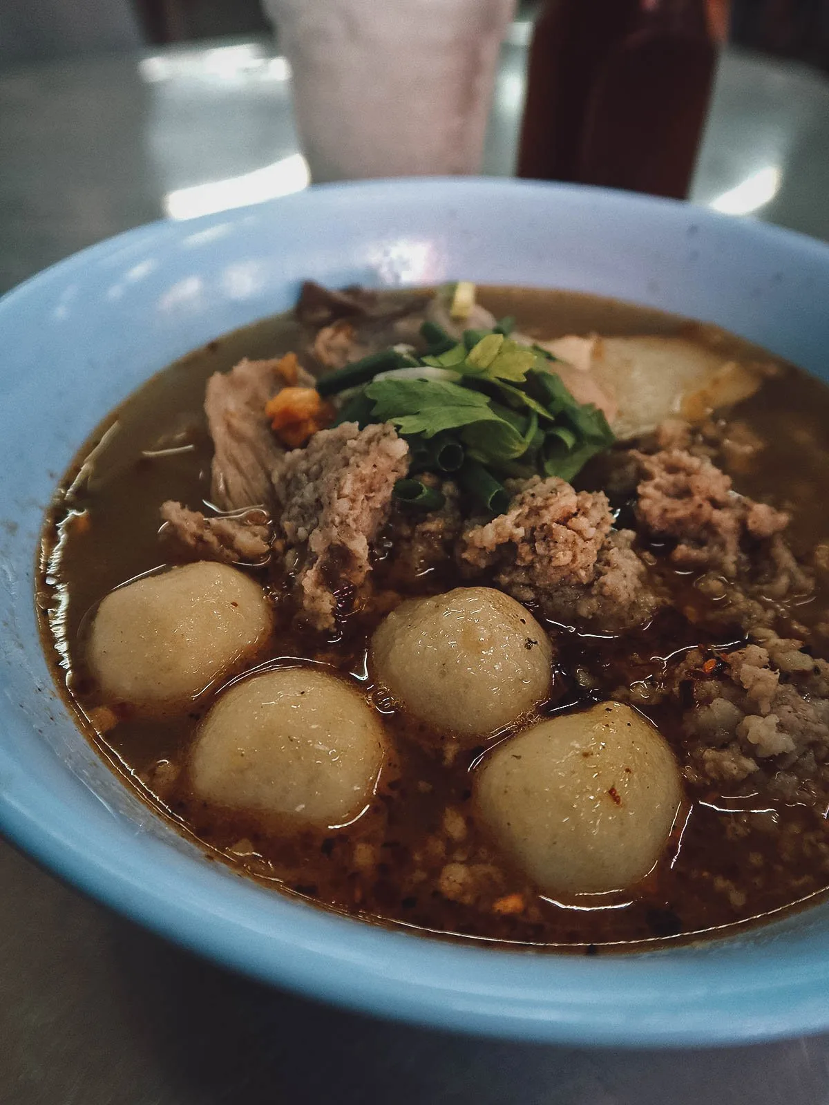 Pork noodles in Bangkok