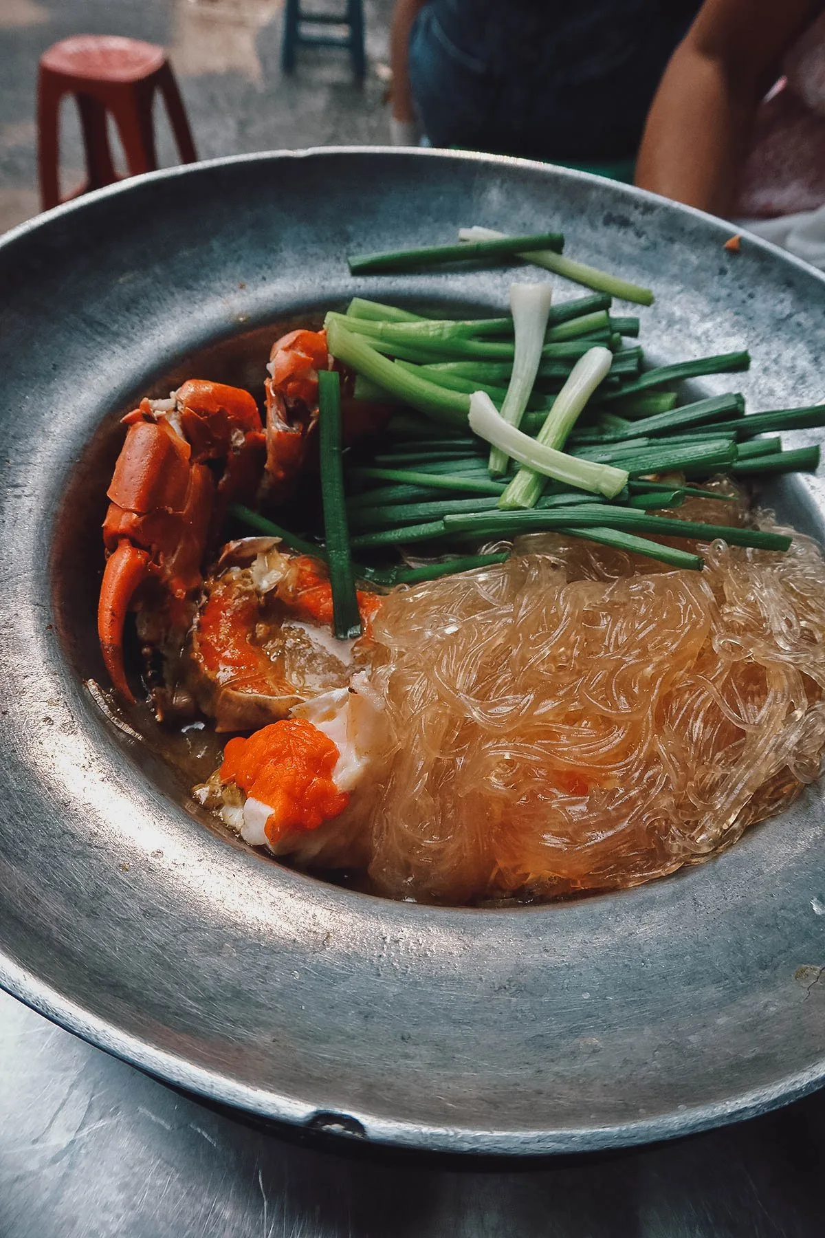 Glass noodles with crab in Bangkok