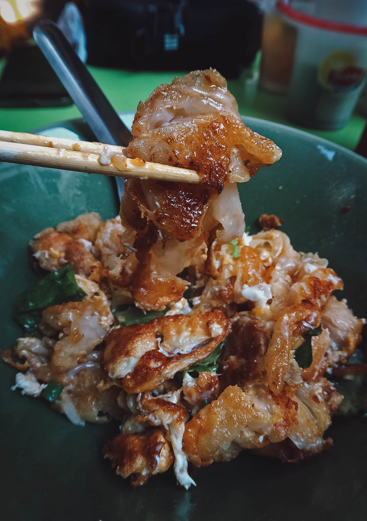 Fried noodle dish in Bangkok