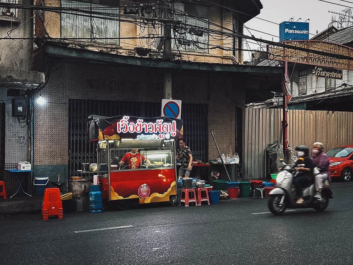 Werng street food stall in Bangkok