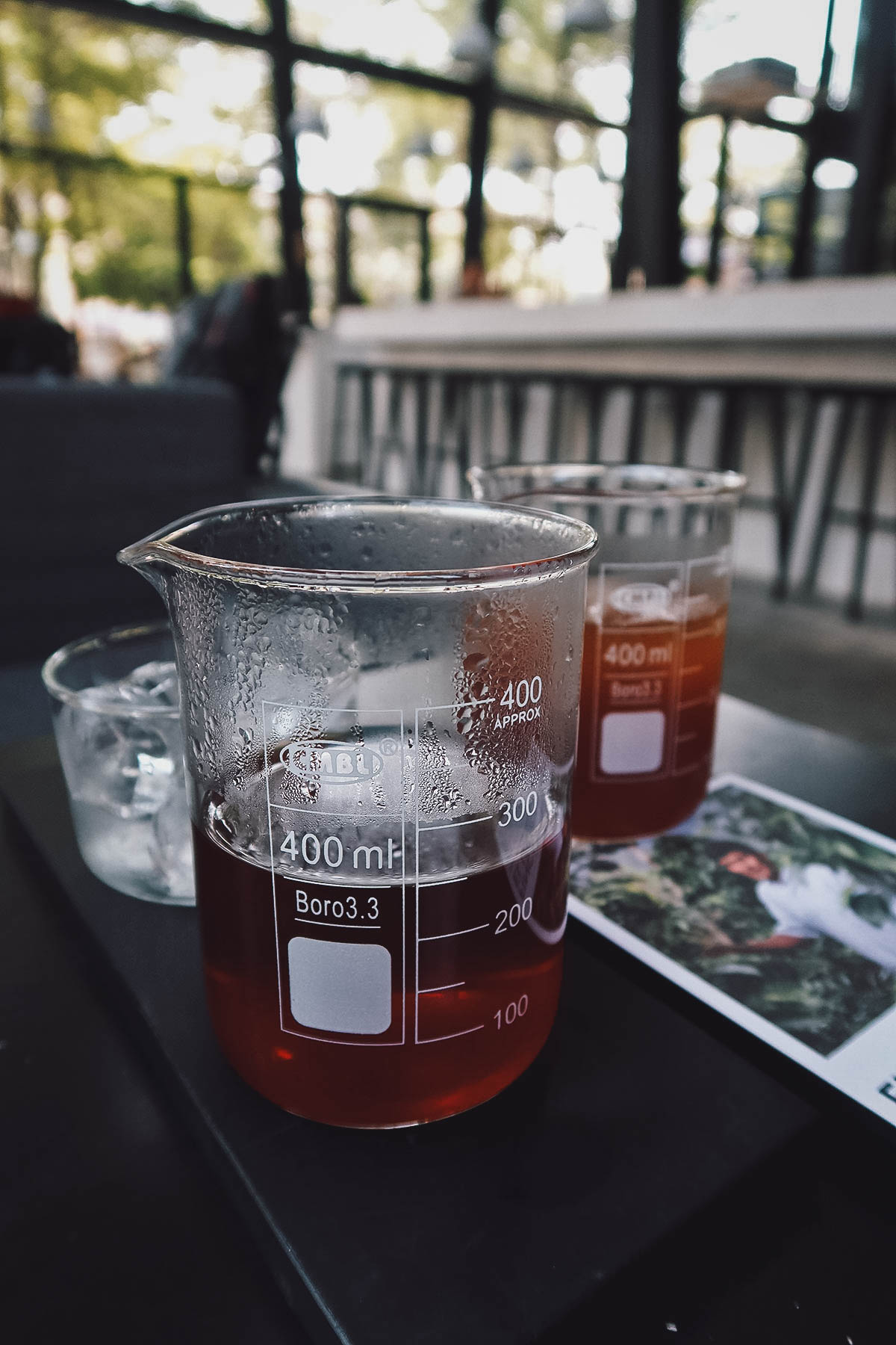 South American coffee at a cafe in Danang, Vietnam