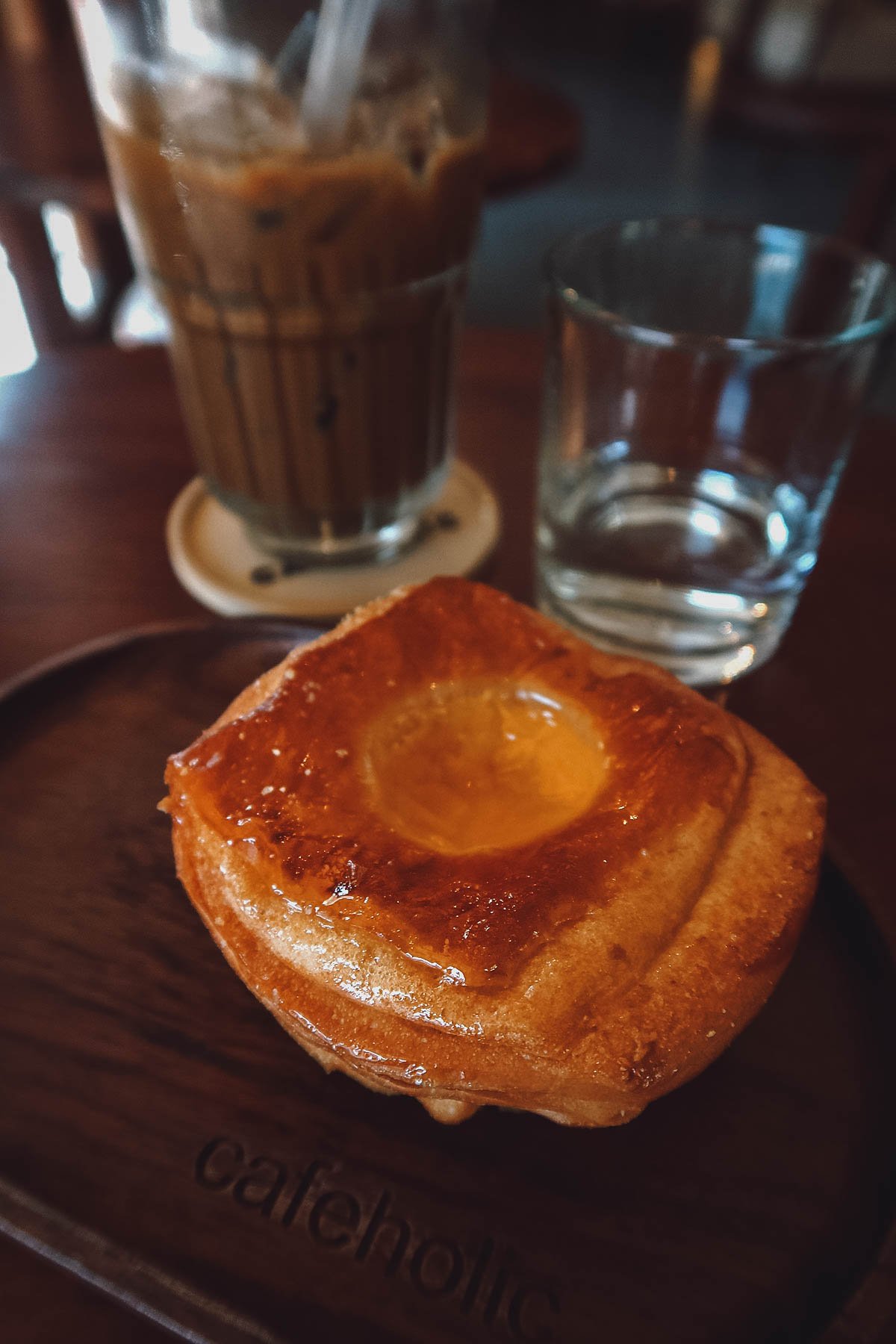 Pastry at a cafe in Danang, Vietnam