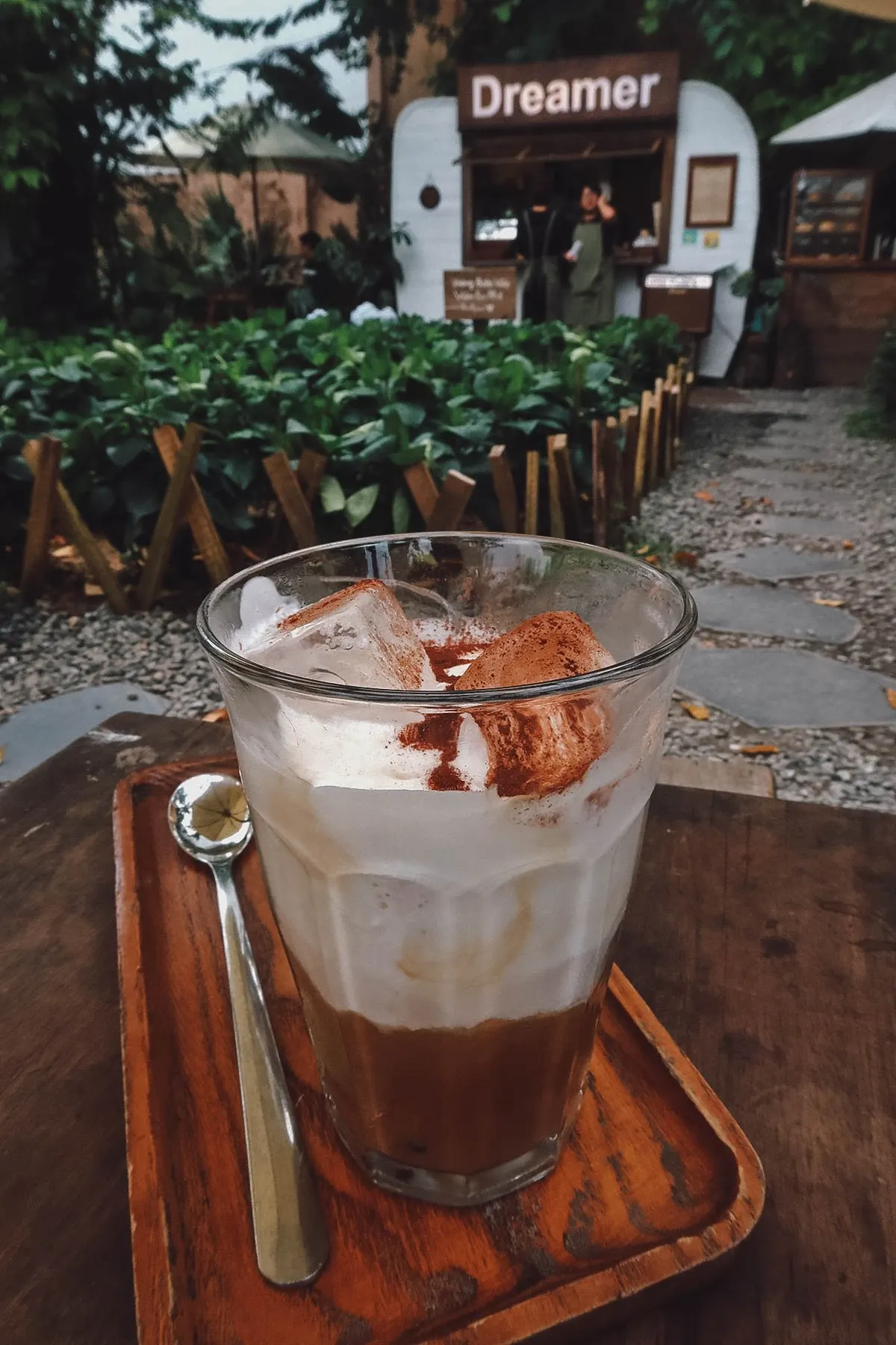 Salt coffee at a cafe in Danang, Vietnam