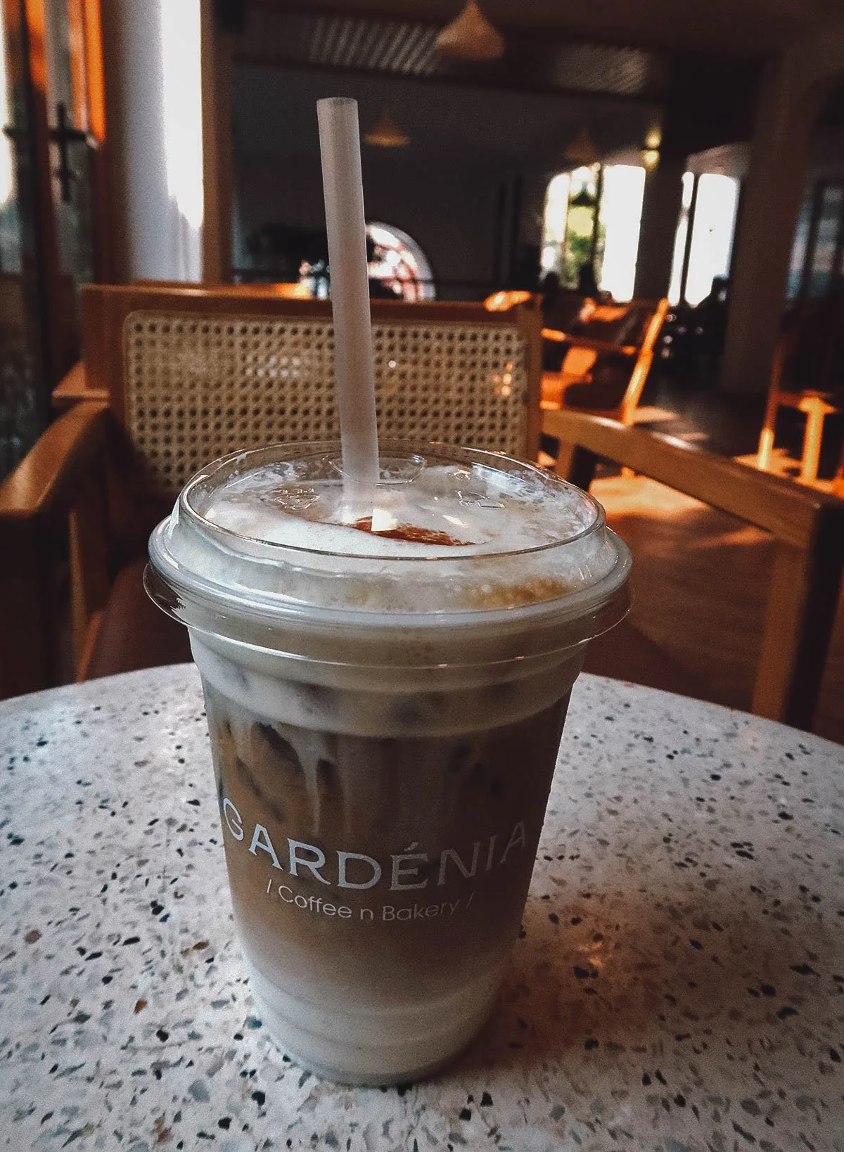 Cloud coffee at a cafe in Danang, Vietnam