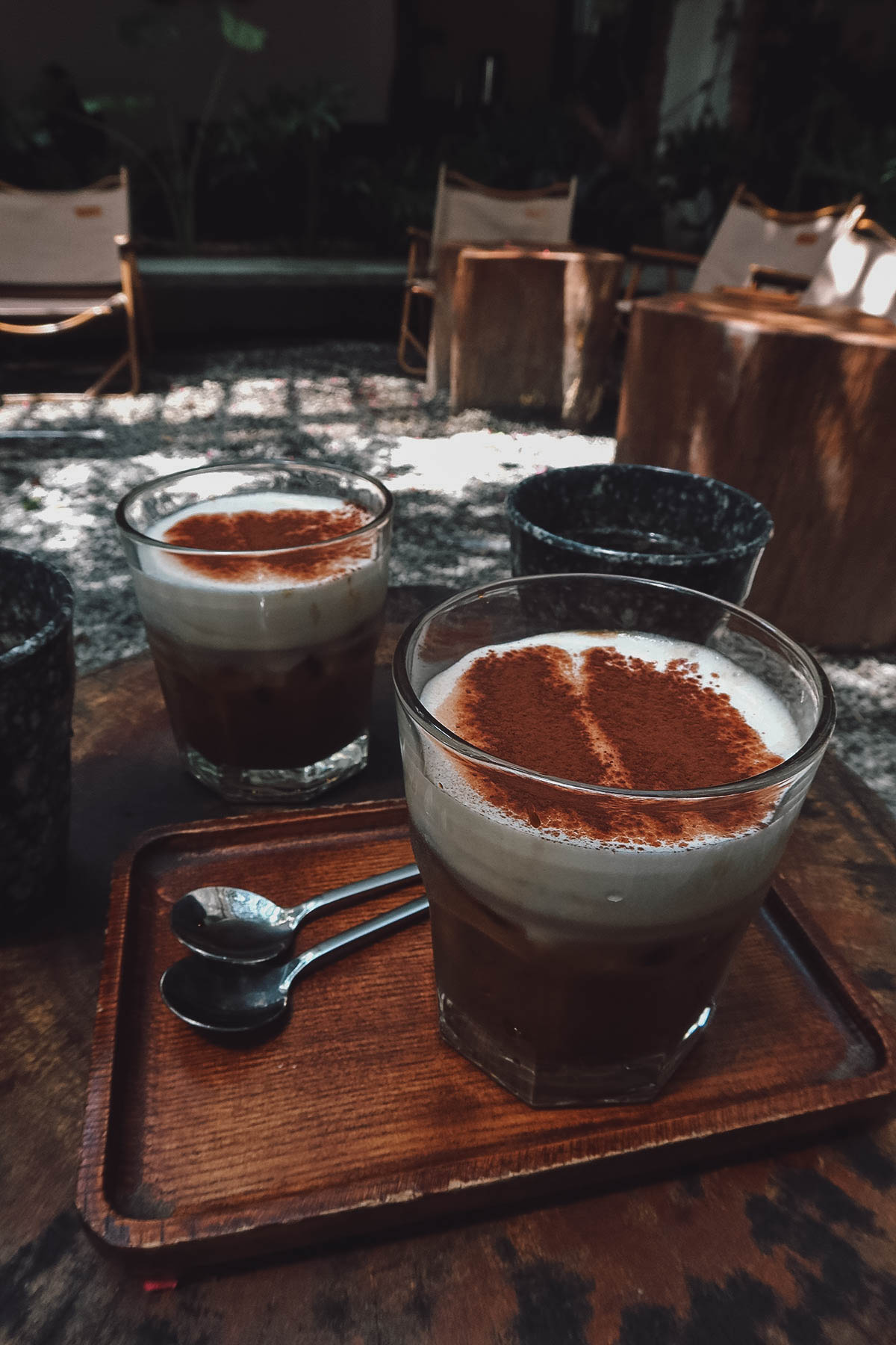 Salt coffee at a cafe in Danang, Vietnam