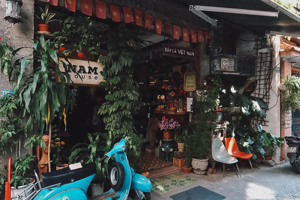 Nam House cafe in Da Nang, Vietnam