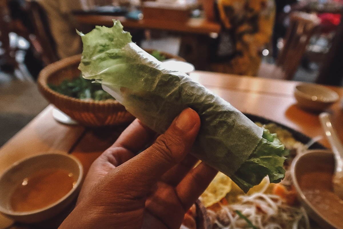 Rolled up crepe