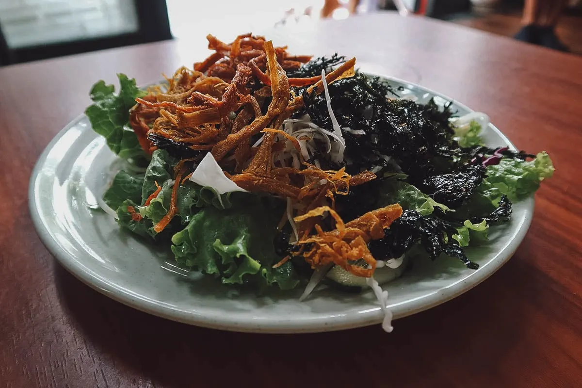Salad at a restaurant in Da Nang