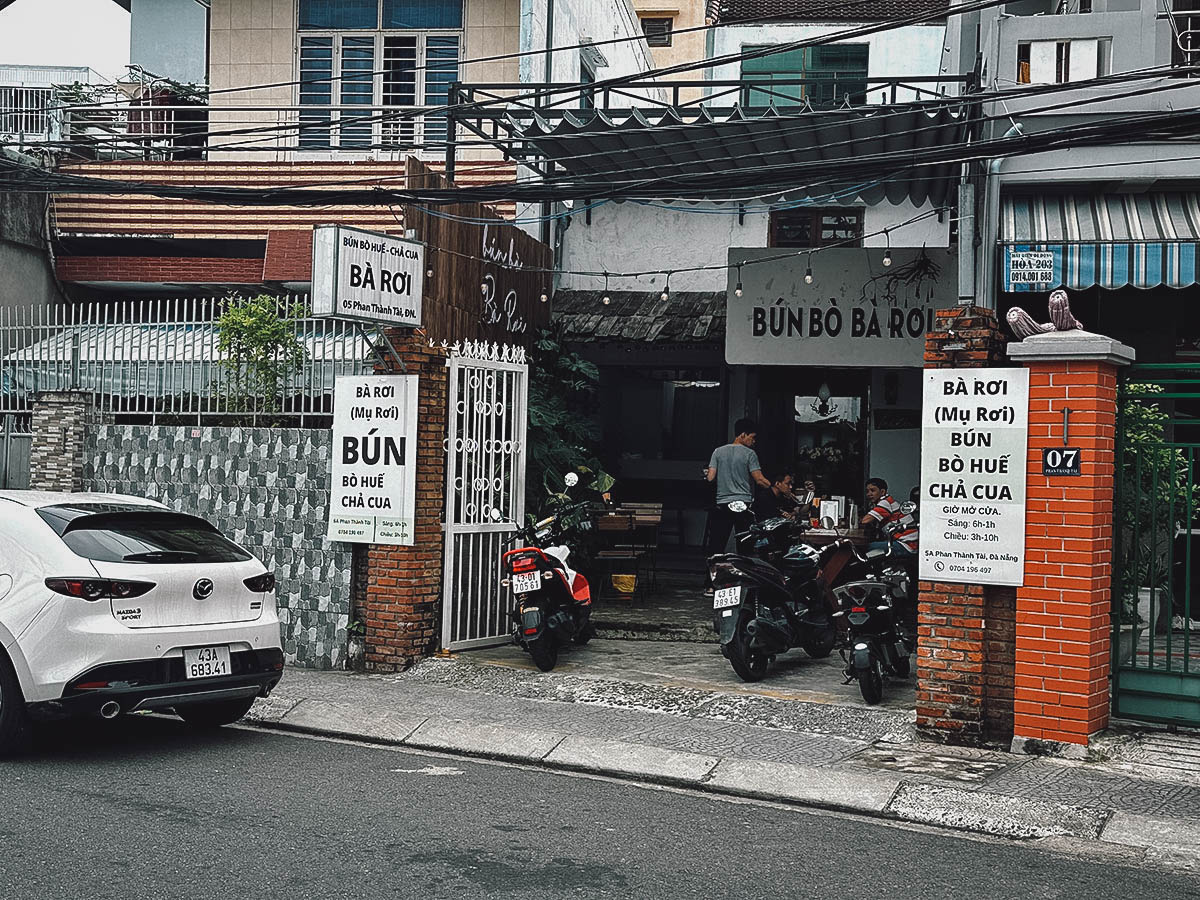 Bun Bo Ba Roi restaurant in Da Nang