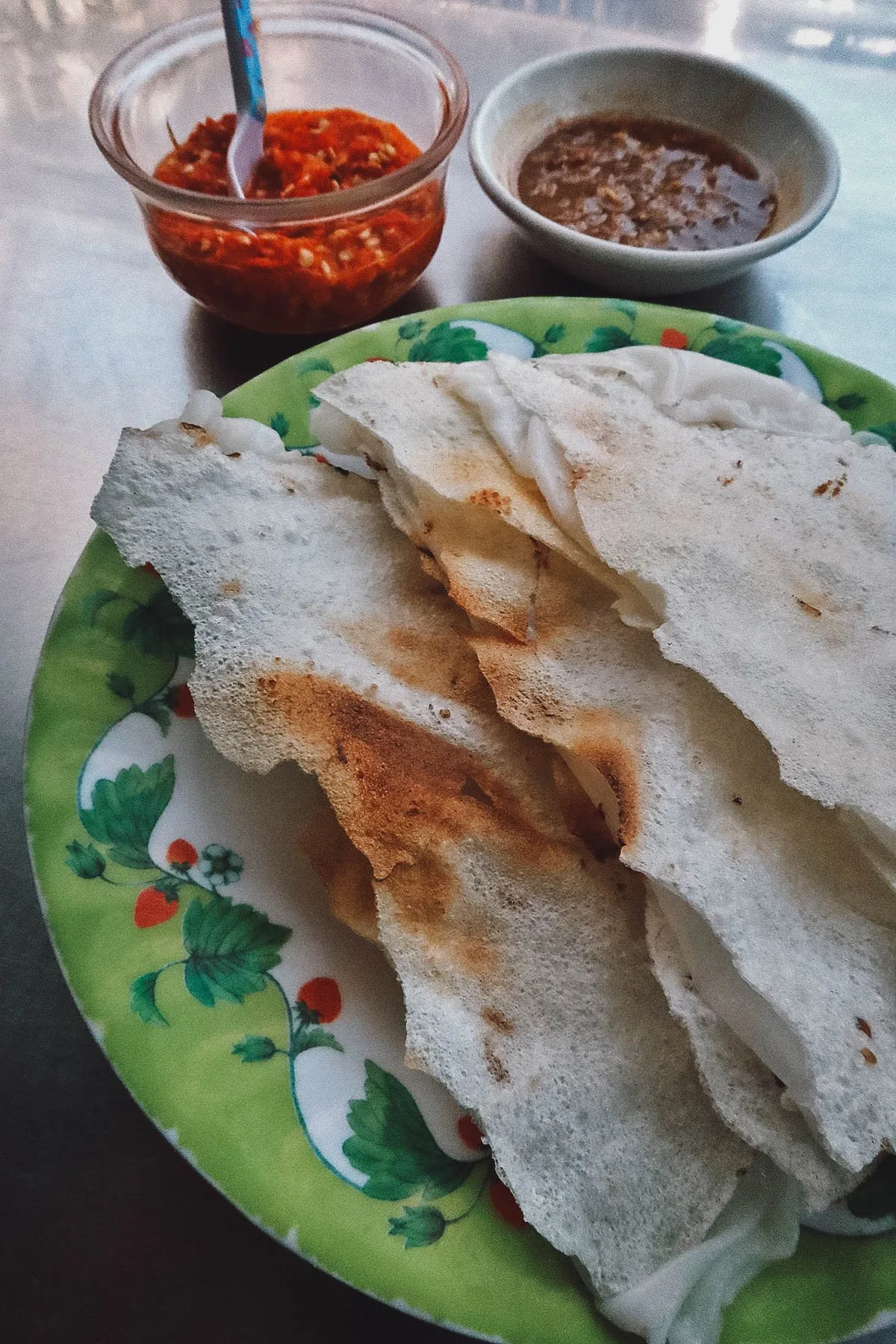 Banh dap at a restaurant in Da Nang