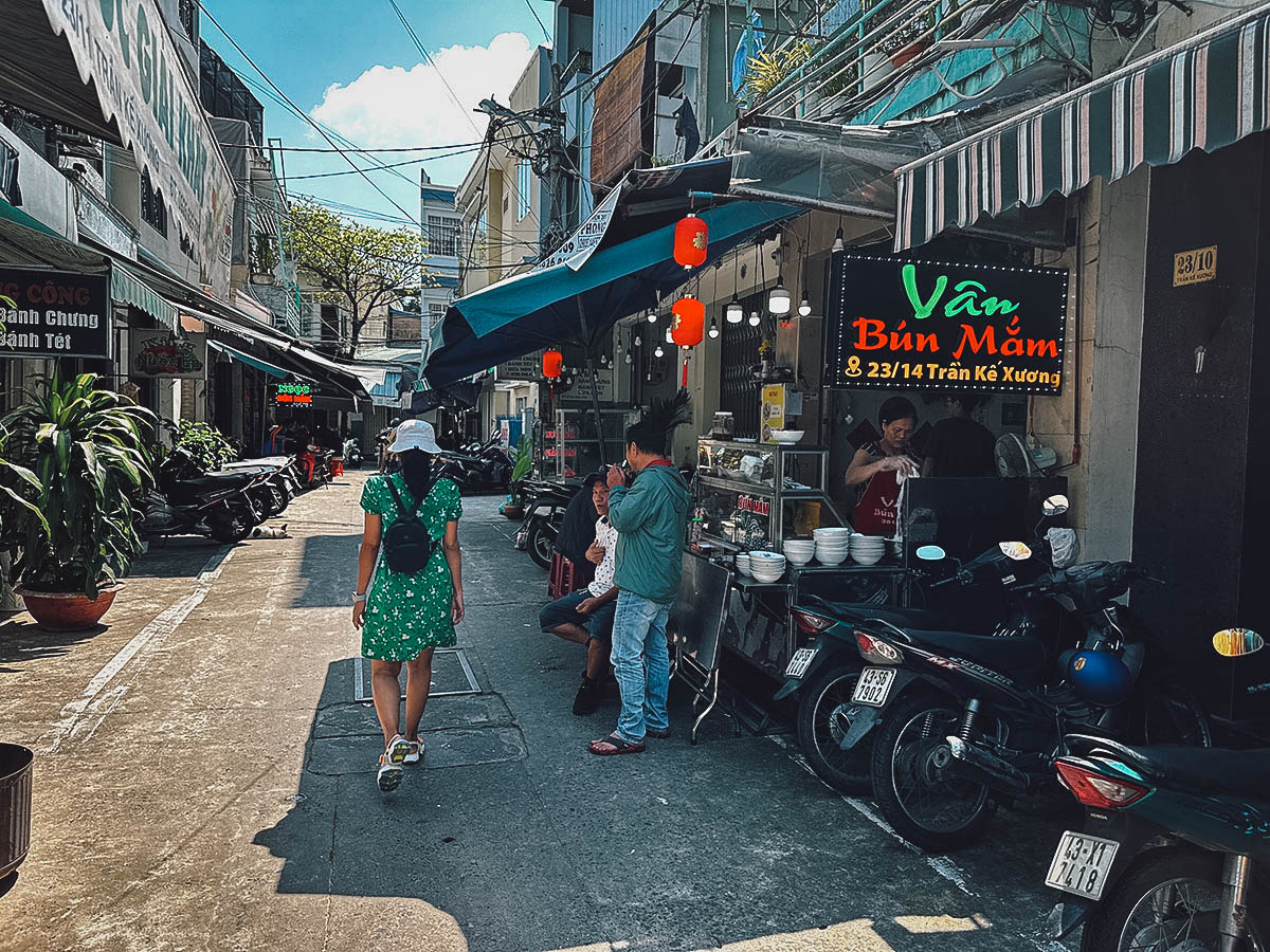 Bun Mam Van restaurant in Da Nang, Vietnam