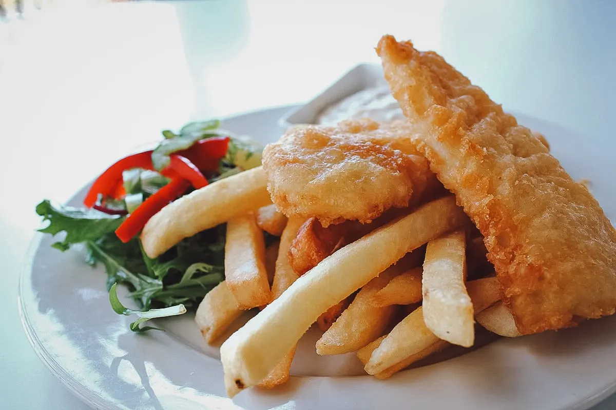 Australian fish and chips