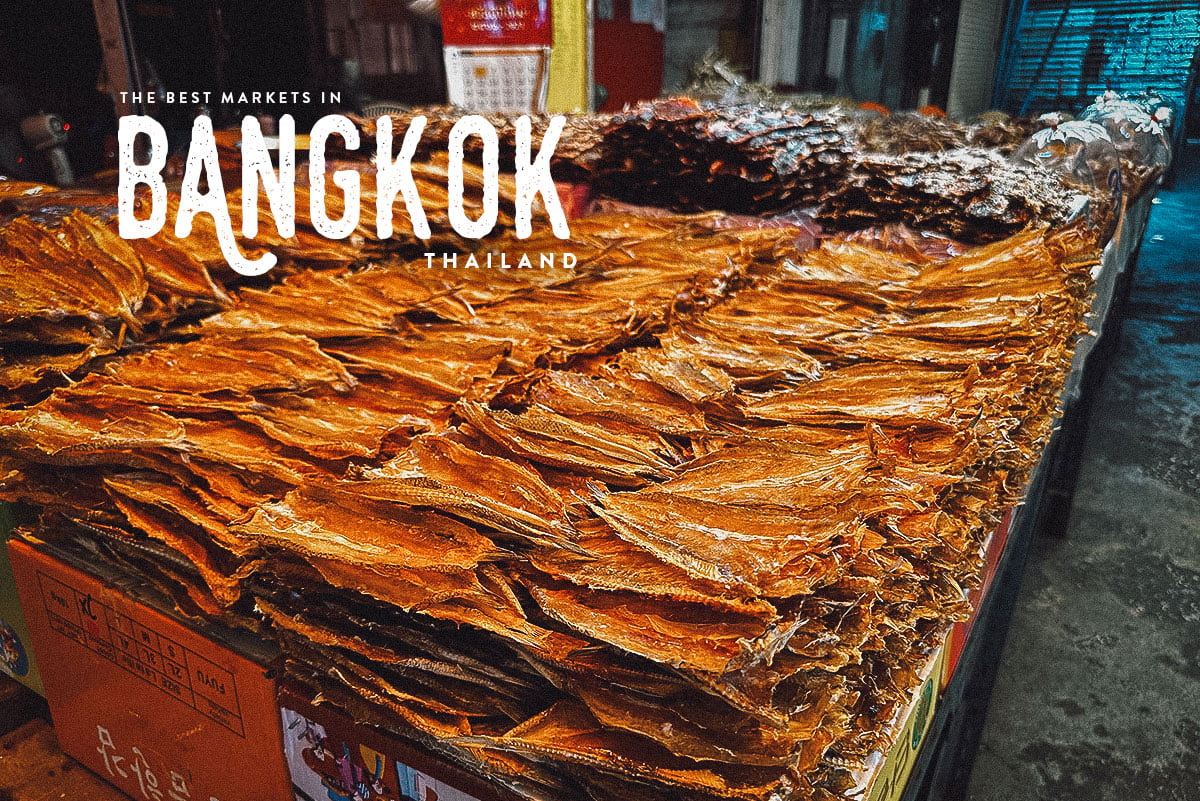 Dried fish at a market in Bangkok, Thailand
