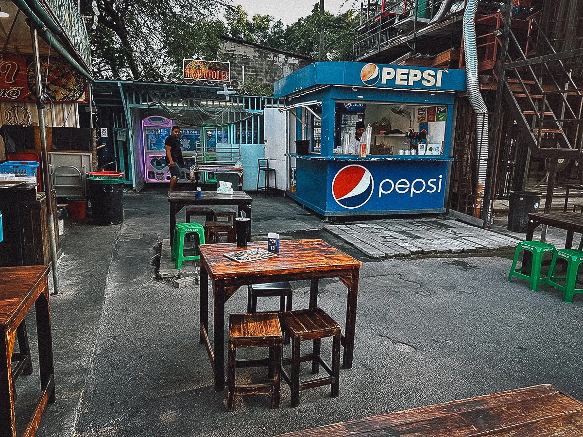 Beer vendor at Indy Night Market in Bangkok